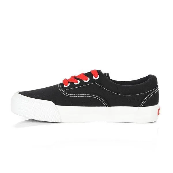 BOYS BLACK LACE UP SNEAKERS
