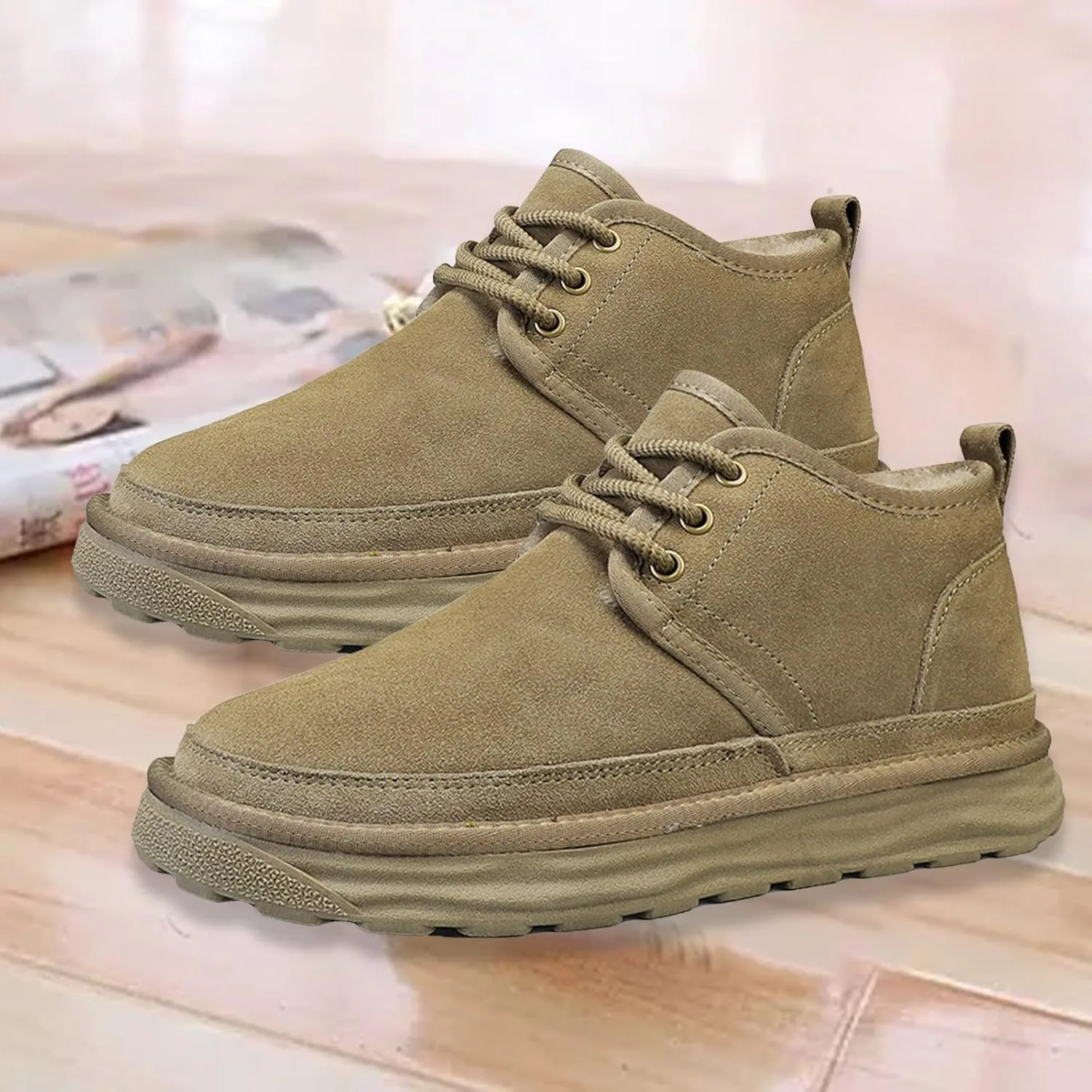 Men's Snow Boots Insulated Waterproof Lightweight Winter Boots Non Slip Ankle Boots Insulated Shoes For Men