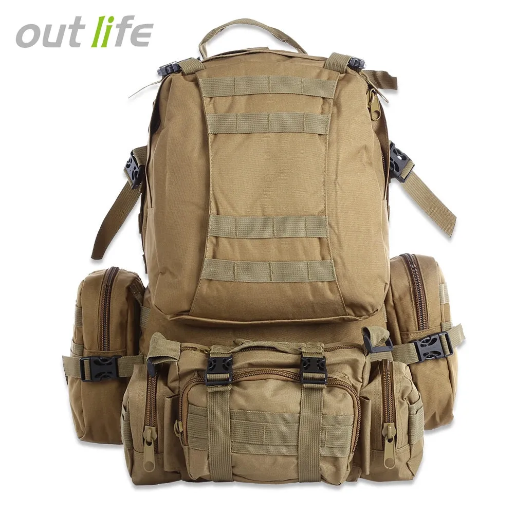 New Tactical Backpack 50L Multifunction Molle Camouflage