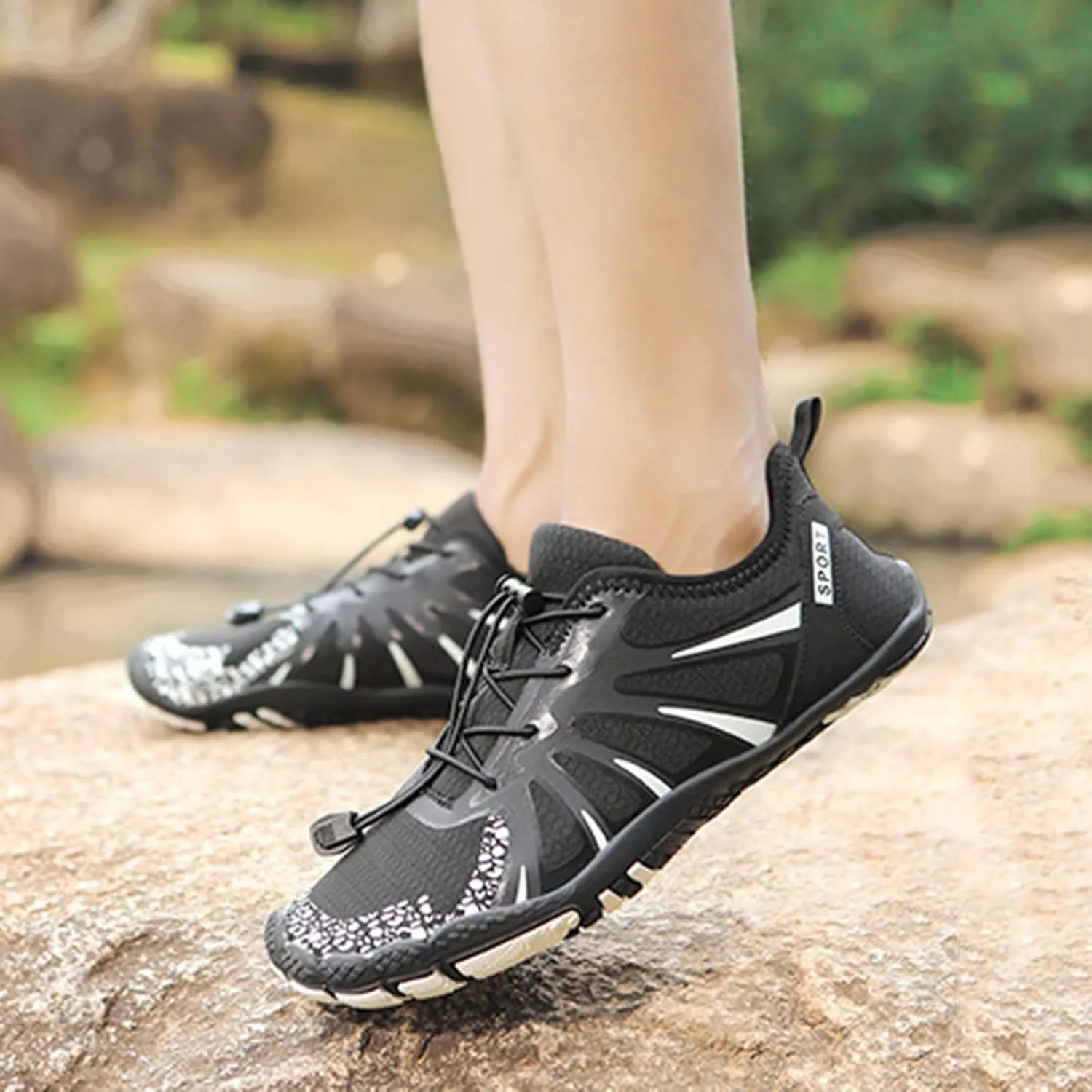 Quick Drying Wading Shoes for Men Fashion Breathable Swimming Shoes Lightweight Beach Sports Kayaking Shoe