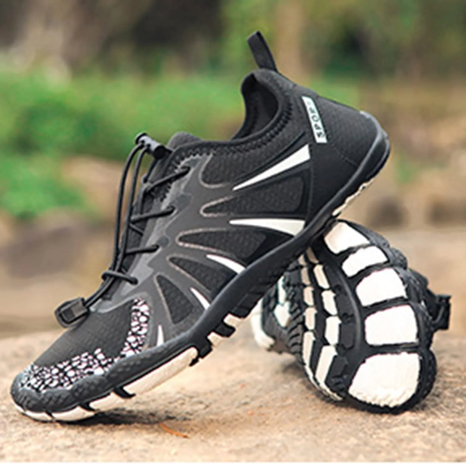 Quick Drying Wading Shoes for Men Fashion Breathable Swimming Shoes Lightweight Beach Sports Kayaking Shoe