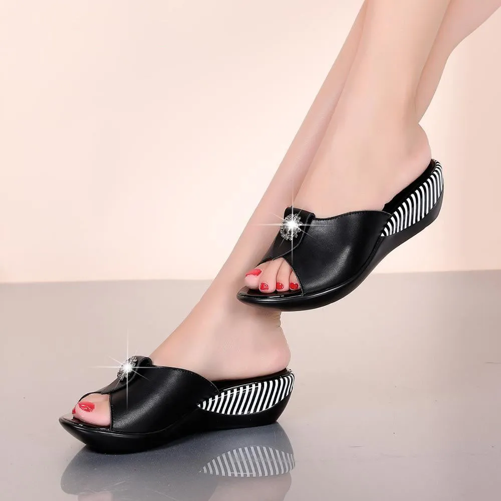 Womens Leather Non-slip Sandal for Teresa