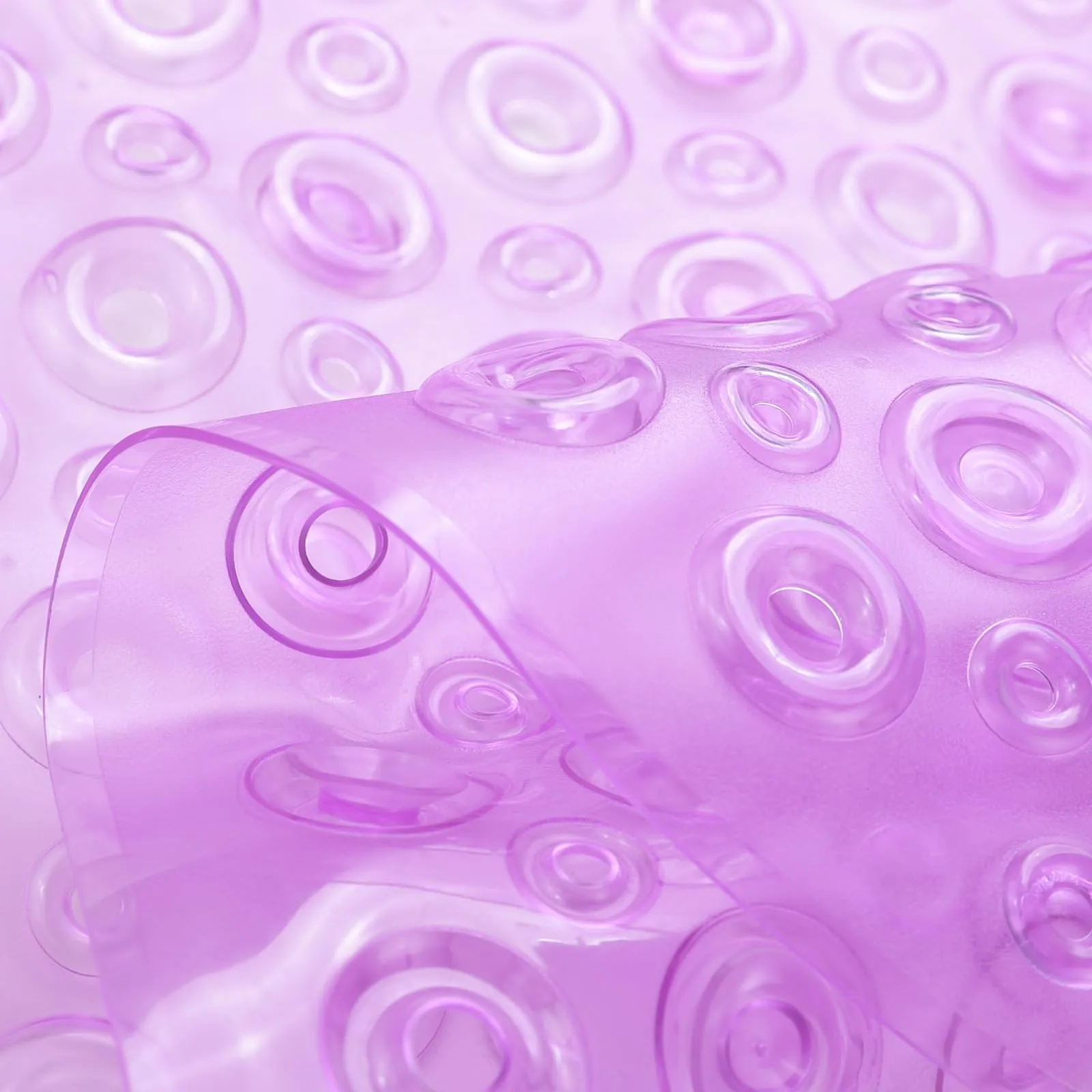 UMAI X SAVYA Home Diatom Mud Oval Bathroom Floor Mat PVC/Non-Slip & Soft/Light Weight Mat for Living Room, Anti Skid Mat for Bathroom Floor/Shower Mat/Multipurpose Mat (Purple) (Purple)