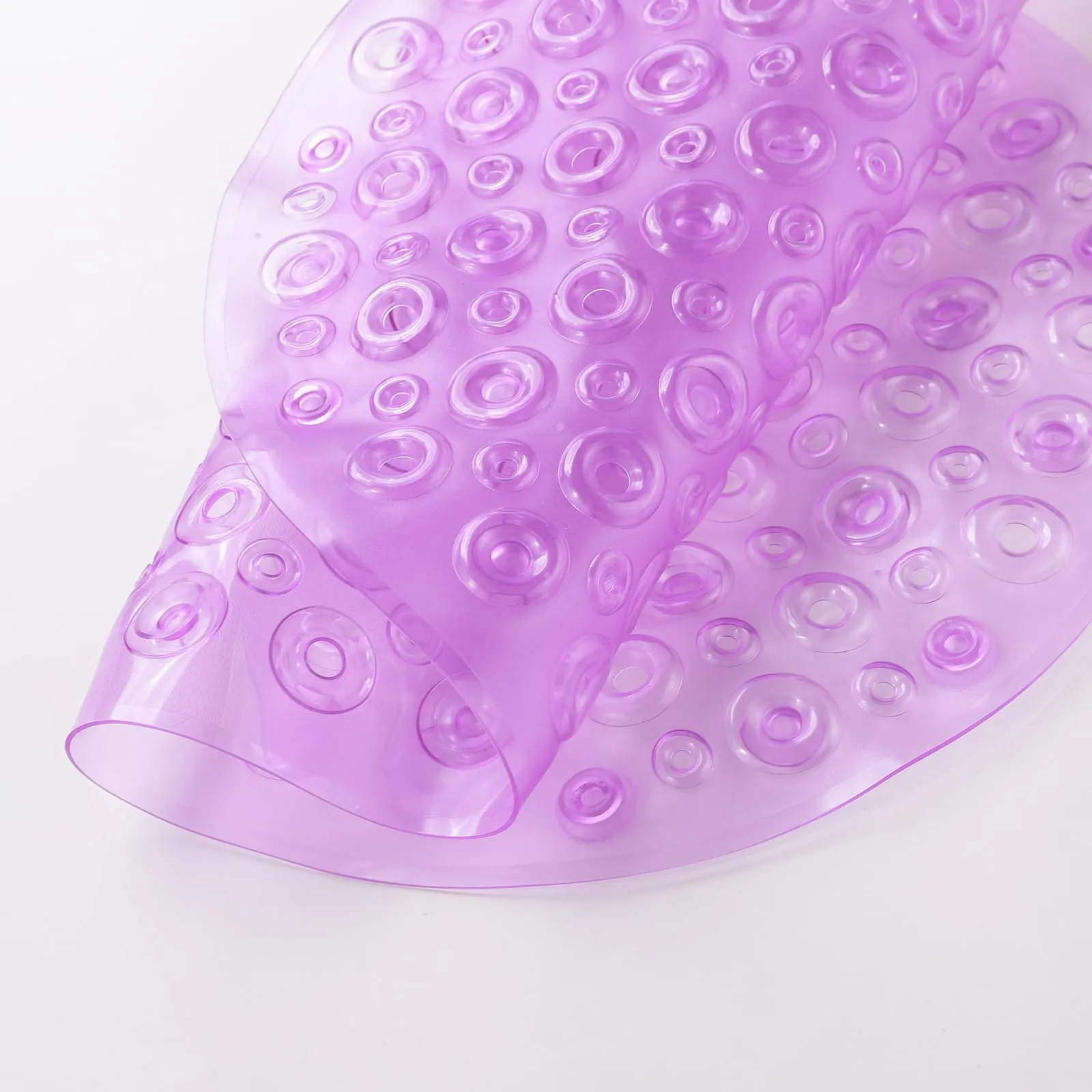 UMAI X SAVYA Home Diatom Mud Oval Bathroom Floor Mat PVC/Non-Slip & Soft/Light Weight Mat for Living Room, Anti Skid Mat for Bathroom Floor/Shower Mat/Multipurpose Mat (Purple) (Purple)