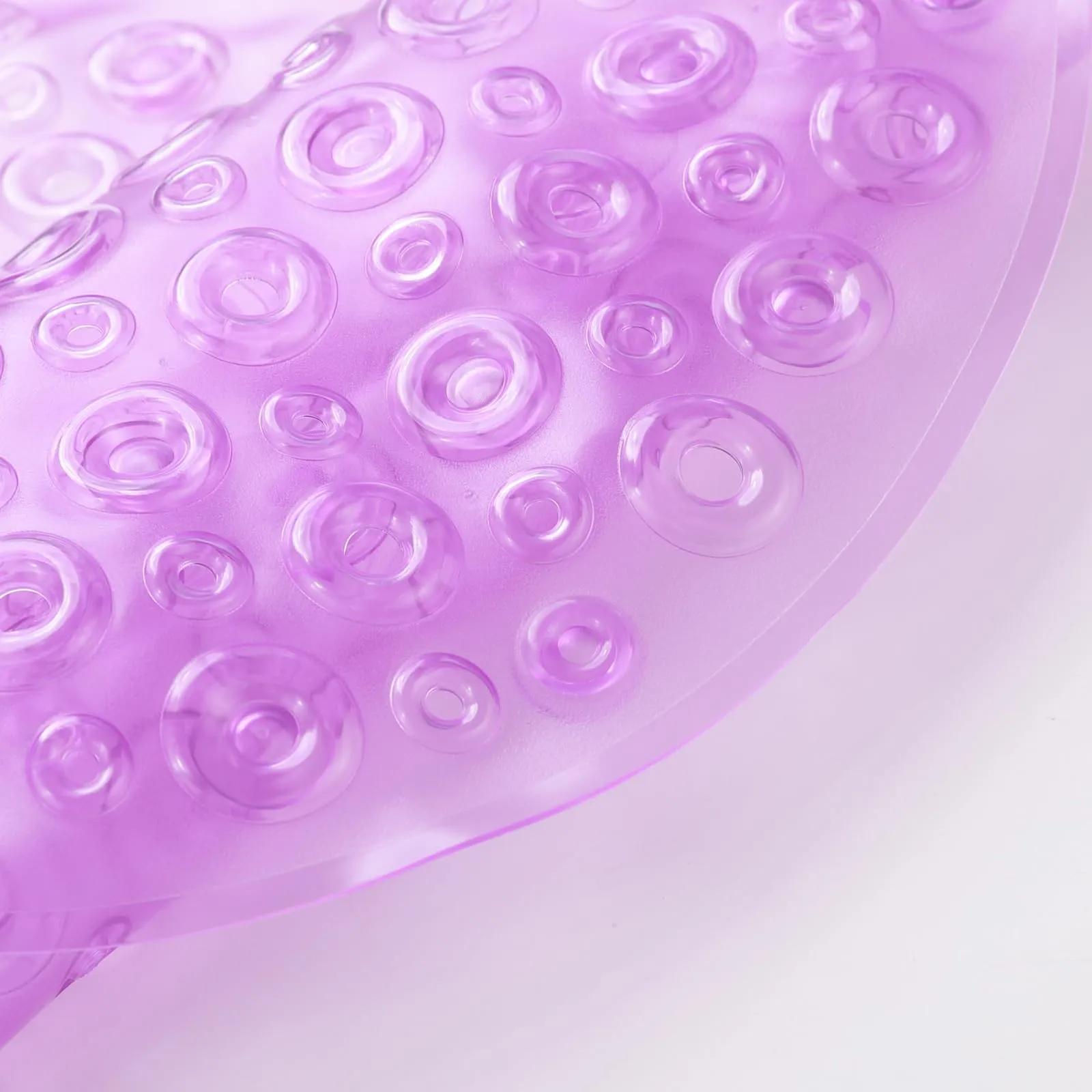 UMAI X SAVYA Home Diatom Mud Oval Bathroom Floor Mat PVC/Non-Slip & Soft/Light Weight Mat for Living Room, Anti Skid Mat for Bathroom Floor/Shower Mat/Multipurpose Mat (Purple) (Purple)